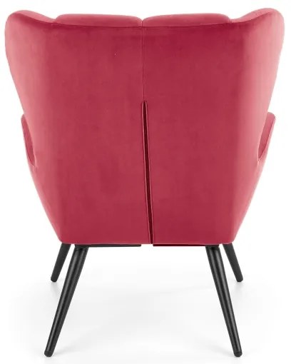 Fotoliu CHATEU roșu închis