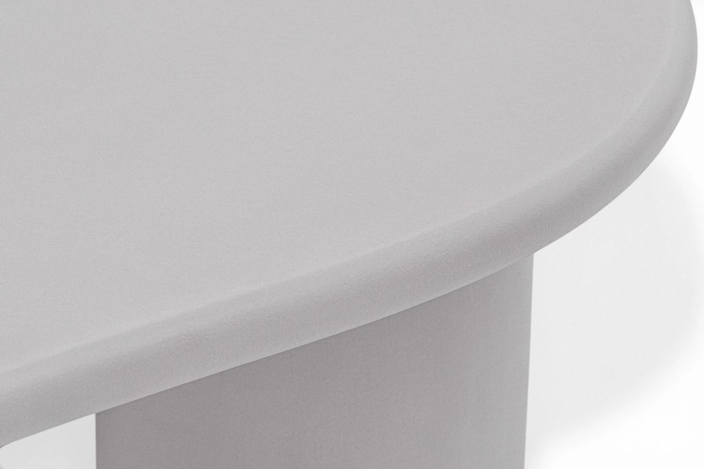 Măsuță de cafea Gisela 130 cm pentru living - gri deschis