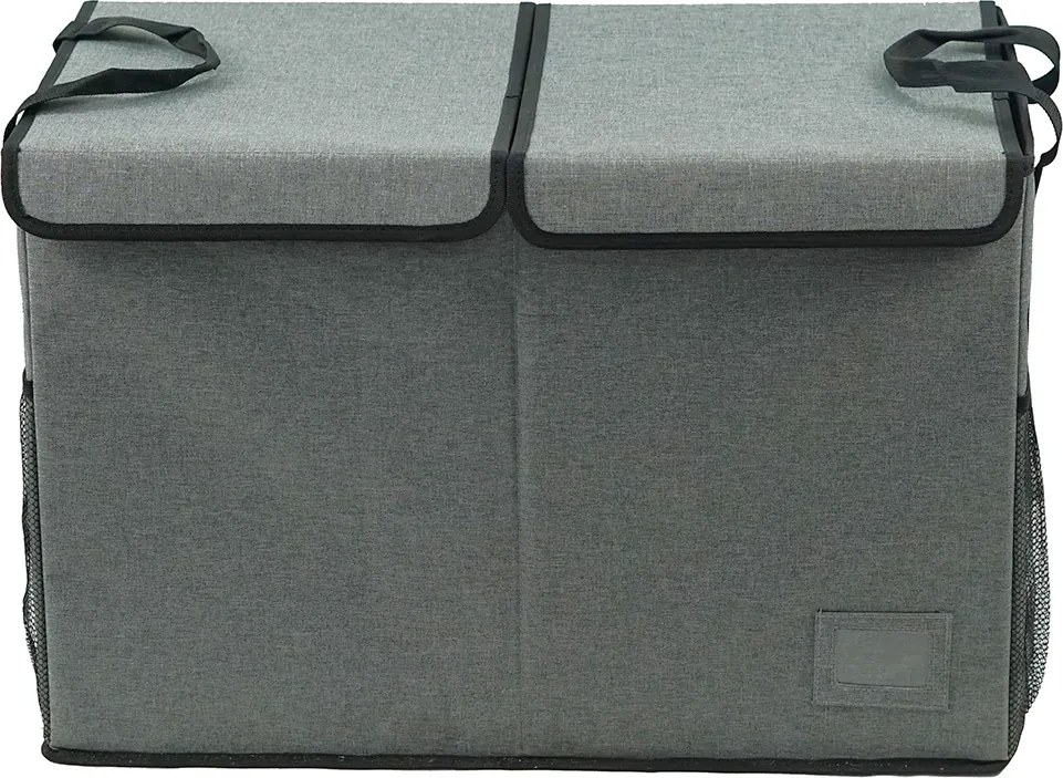 Cutie de depozitare pliabila, gri negru, DETER