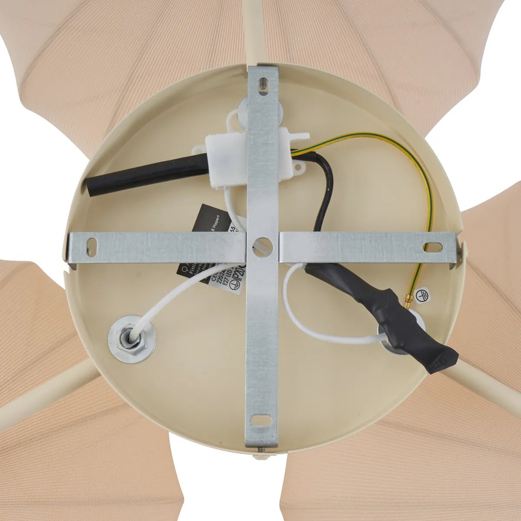 Plafonieră Japandi bej cu 3 lumini - Multi Bida