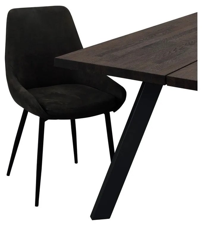 Scaune de dining gri-închis 2 buc. Sierra – Rowico