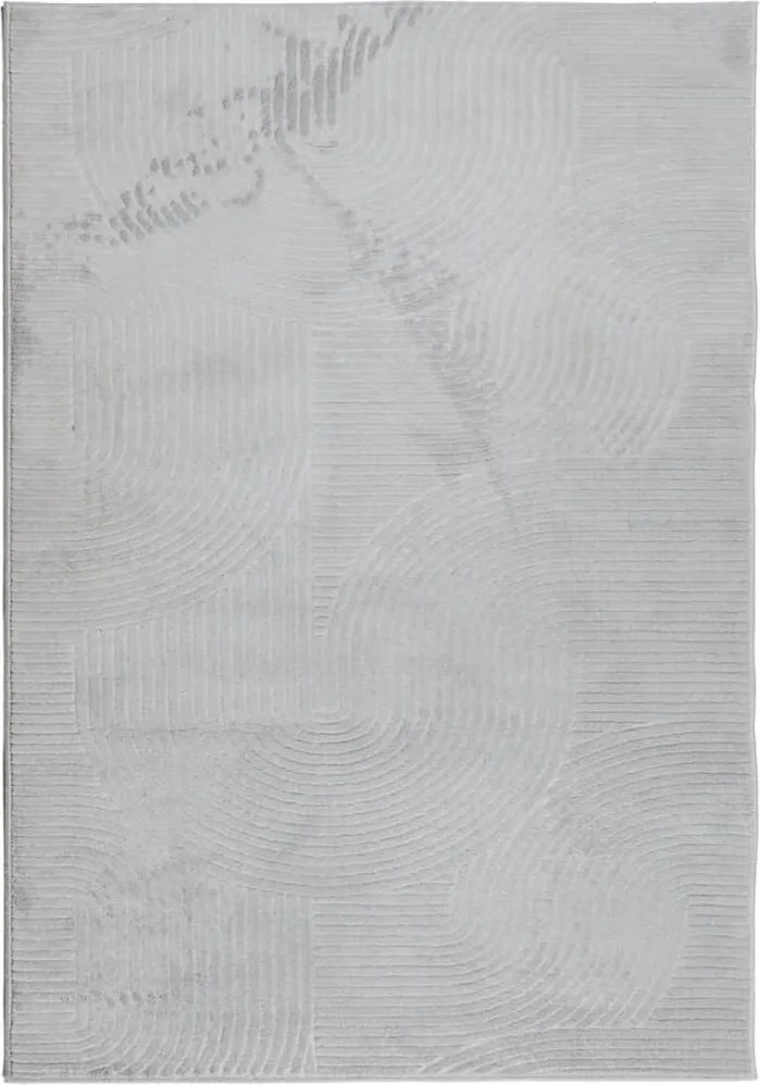 vidaXL Covor IZA aspect scandinav, cu fire scurte, gri, 140x200 cm