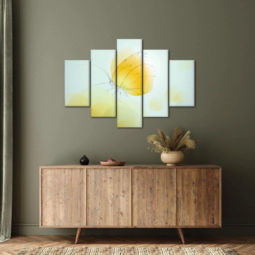 Tablou - Fluturele galben (150x105 cm)