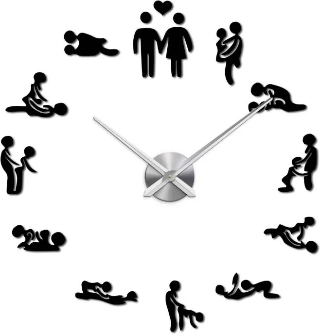 SENTOP | Ceas de perete adeziv Kamasutra | Hrobeso