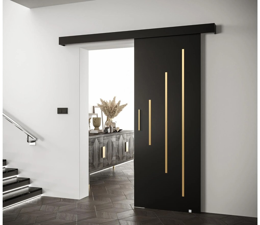 Uși culisante 70 cm Slavdro 3 (negru mat). 1108774