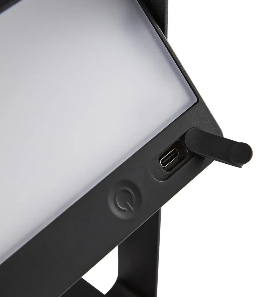 Lampa solara LED portabila IP44 Saulio negru