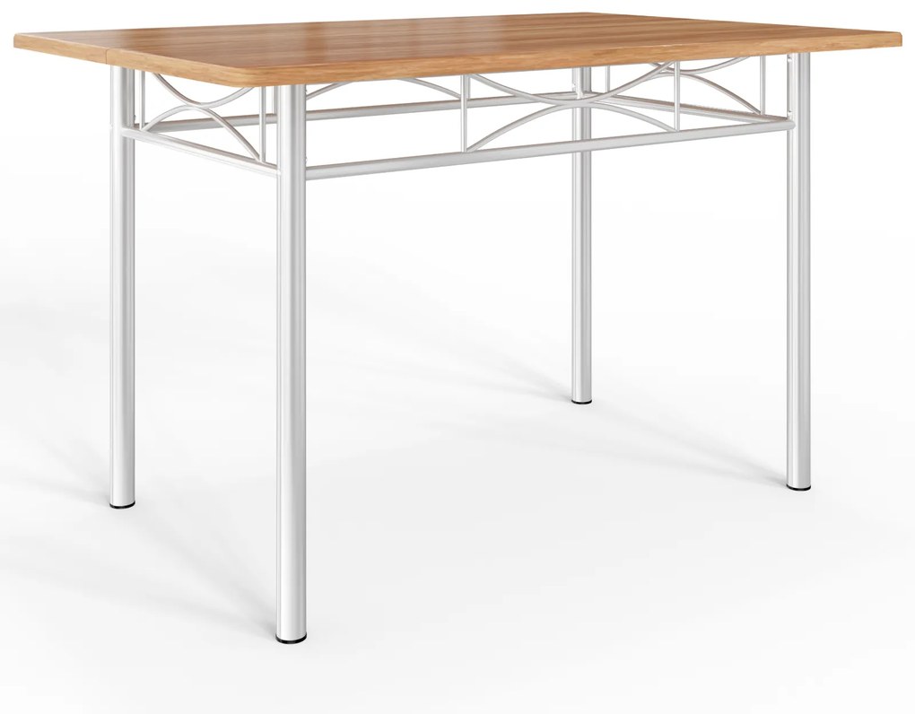 Set de mese de dining PAUL, 5 bucăți, maro natural Casaria