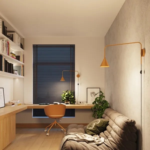 Lampă de perete Sollux SL.1698 NOX 1xE14/10W/230V auriu