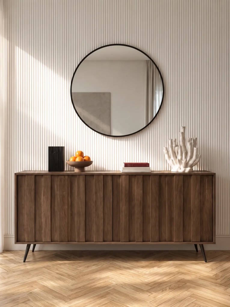 Comodă Flaro 183 cm cu iluminare - stejar Dunin