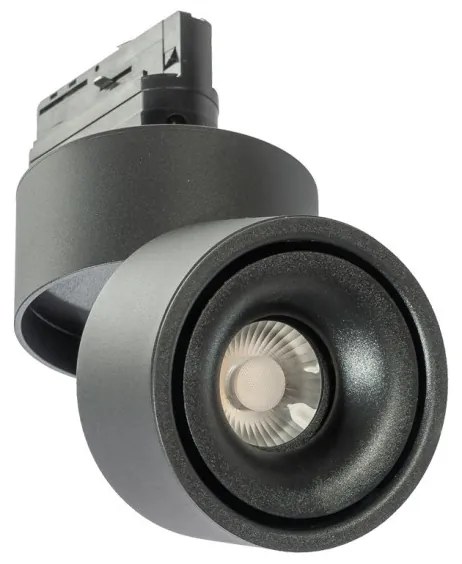 Spot LED directionabil pe sina Costa TRACK 3Line 12W 3000K negru