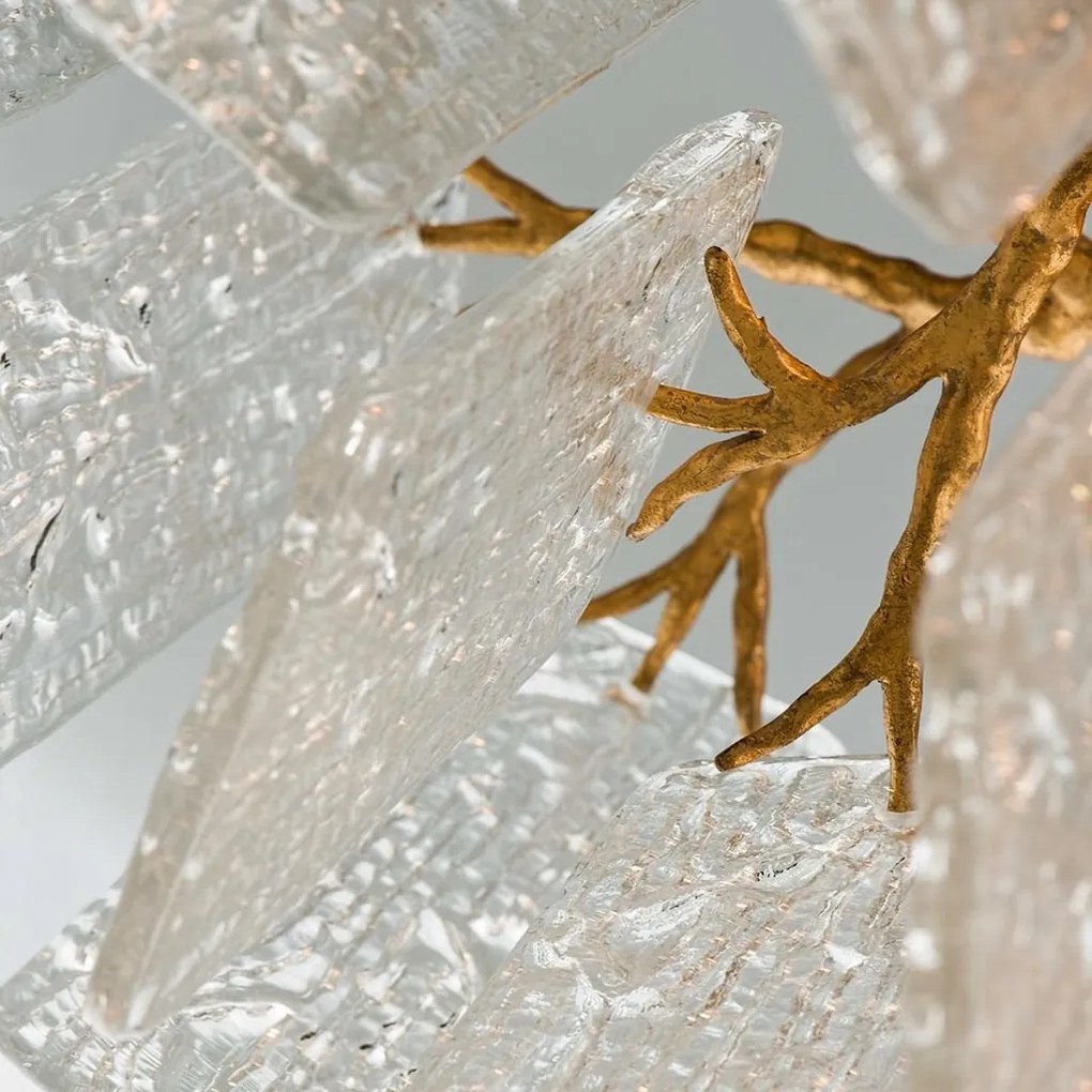 Candelabru LUX design deosebit PIEMONTE lucrat manual, cu 8 surse de lumina