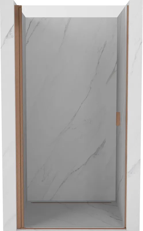 Mexen Mist-B ușă de duș cu deschidere batantă 80 cm, transparentă, cupru periat - 8A2-080-000-65-00