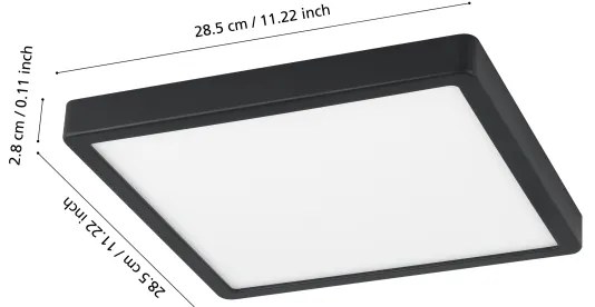 Eglo 98854 - Lampă LED cu intensitate reglabilă pentru baie FUEVA-Z LED/19,5W/230V IP44