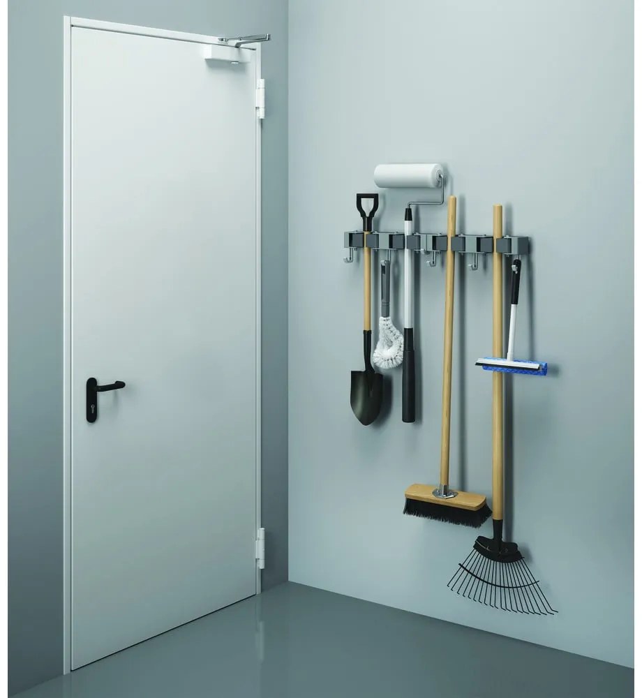 Suporturi de perete pentru mătură și mop 2 buc. - Metaltex