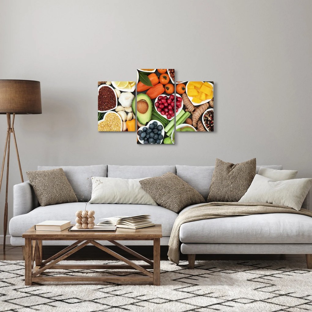 Tablou - Alimente sănătoase (90x60 cm)
