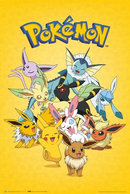 Poster Pokémon - Eevee Evolutions