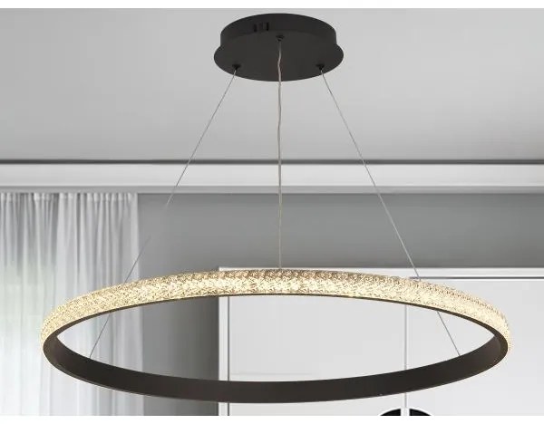 Lustră LED dimabilă pe cablu LED/55W/230V 3000-6500K + telecomandă