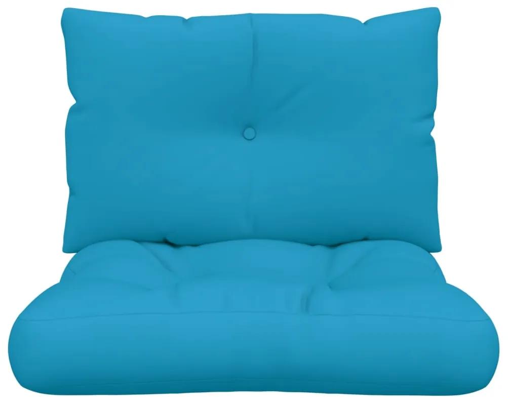 Perne pentru canapea din paleti 2 buc, albastru, textil 1, Albastru, canapea de mijloc