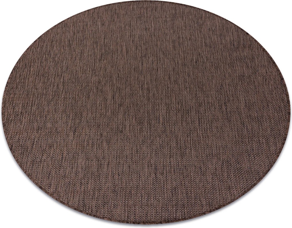 Covor SISAL SION cerc A5165A Melanj țesute plate maro