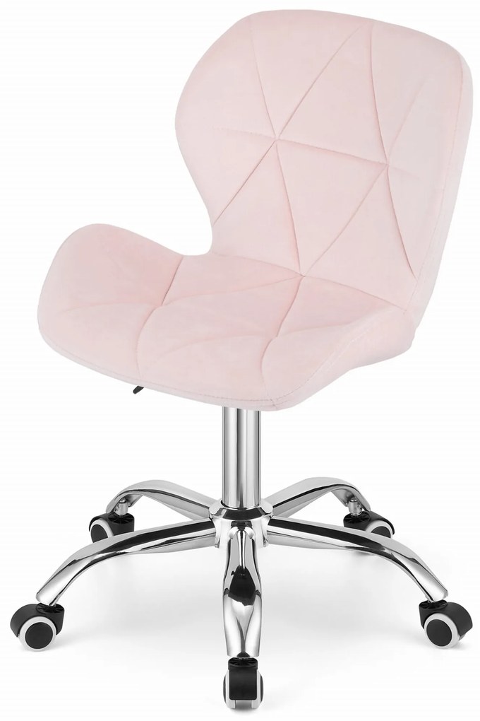Scaun de birou AVOLA VELVET roz