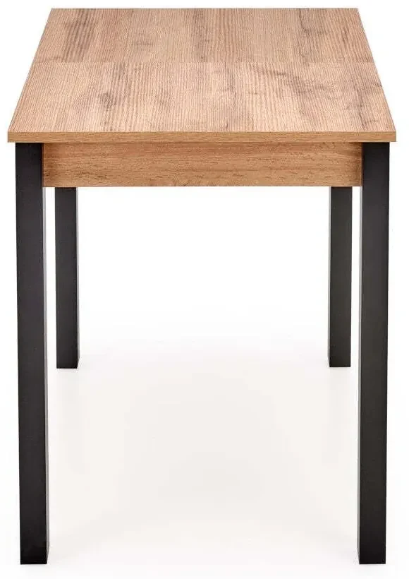 Masa extensibila pentru dining cu blat in decor stejar wotan GOGI 100(135)x60 cm