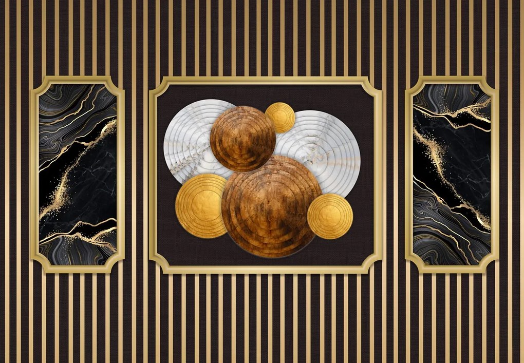 Fototapet - Colaj de materiale 2 (147x102 cm)