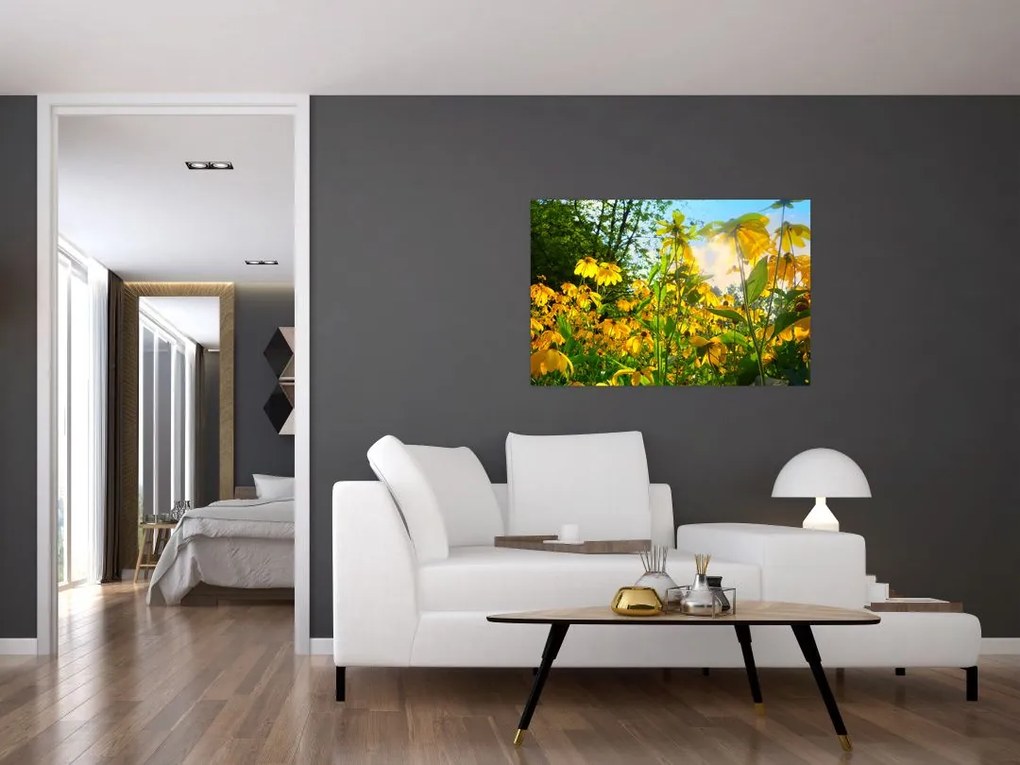 Tablou - Flori galbene (90x60 cm)