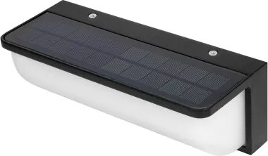Lampă solară de perete cu LED și senzor LED/3W/3,7V IP54 1500 mAh neagră