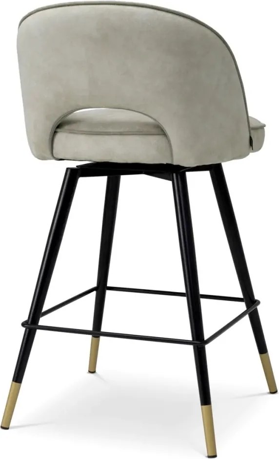 Set de 2 scaune bar design LUX Cliff, Mayer silver