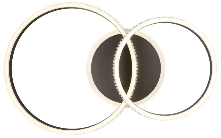 Plafoniera LED cu telecomanda design modern Grouni 64x40cm