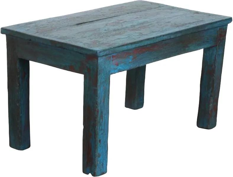 Masuta albastra din lemn  45x76 cm Timbra Raw Materials