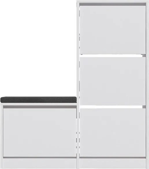 Dulap pentru pantofi Dude White