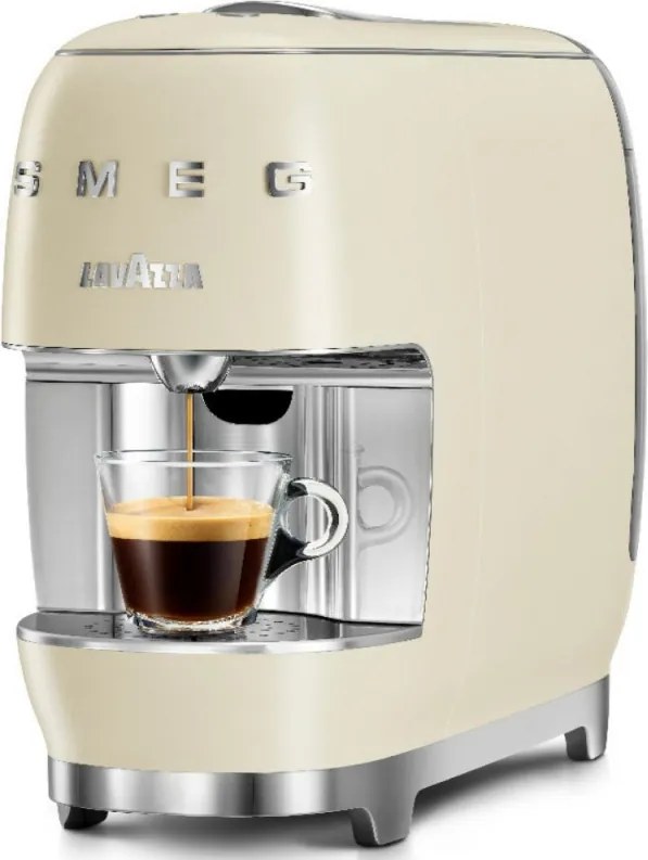 Espressor cu capsule SMEG Lavazza A Modo Mio LM200, 1250 W, 10 bar, 0,9 l, Incalzire rapida, Crem
