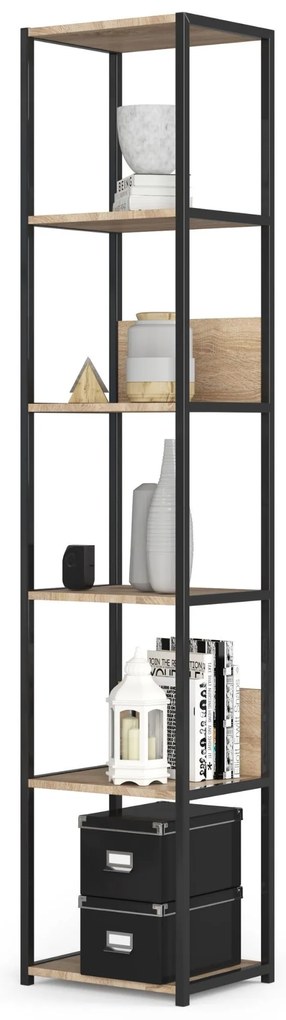 Raft Loriana (negru + stejar sonoma). 1070985