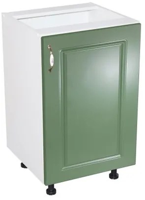 Corp inferior 50 cu 1 usa Zebra MDF Verde drept