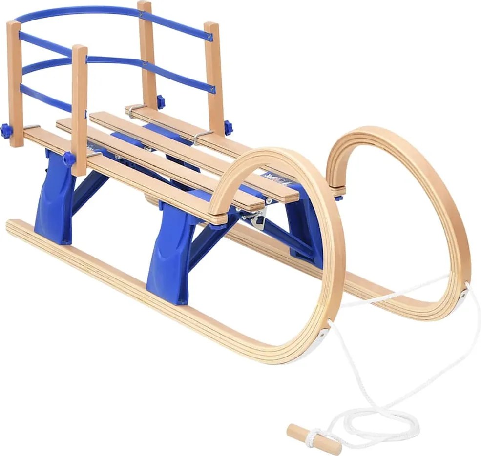 vidaXL Sanie pliabilă cu spătar, 110 cm, placaj