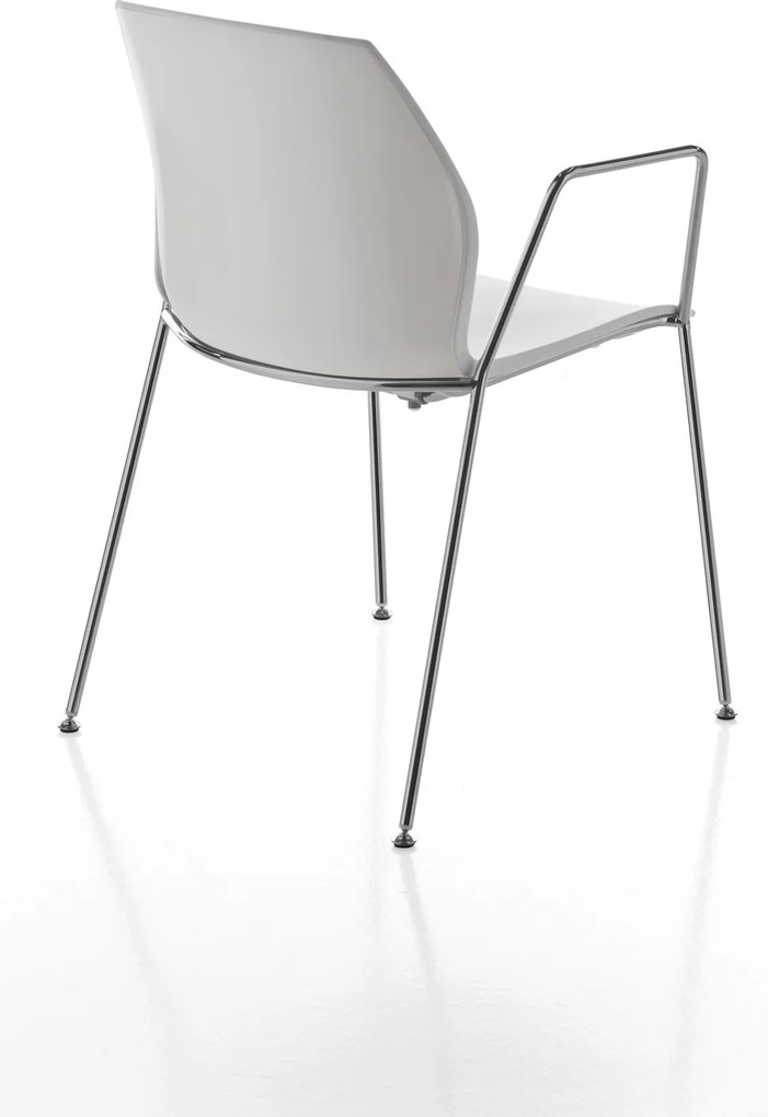 Scaun lemn masiv Kalea cadru fix cu 4 picioare din otel, 52 × 80 × 46 cm