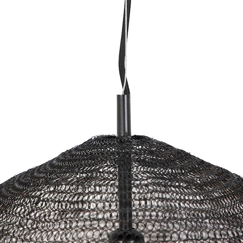 Lampă suspendată orientală neagră - Nidum Gran