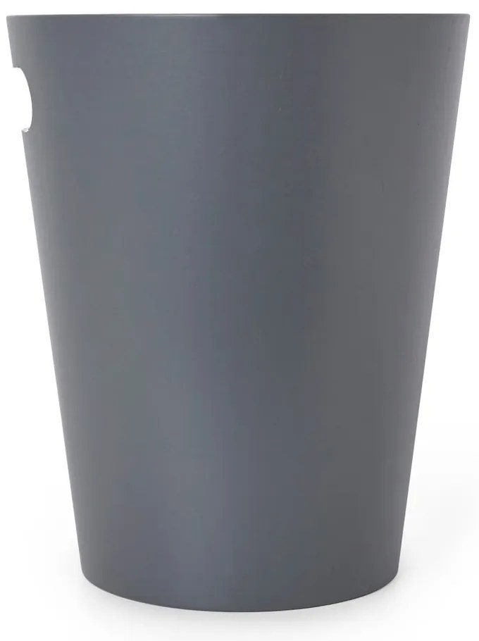 Coș de gunoi gri închis pentru birou 7,5 l Woodrow – Umbra