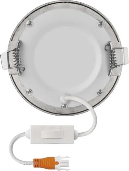 Corp de iluminat LED încastrat NEXXO, 7 W, 230 V, 3000/3500/4000 K, argintiu, Ø 12 cm