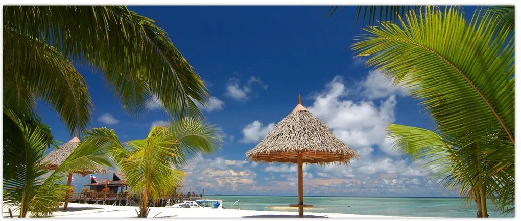 Tablou - Plajă cu nisip alb (120x50 cm)