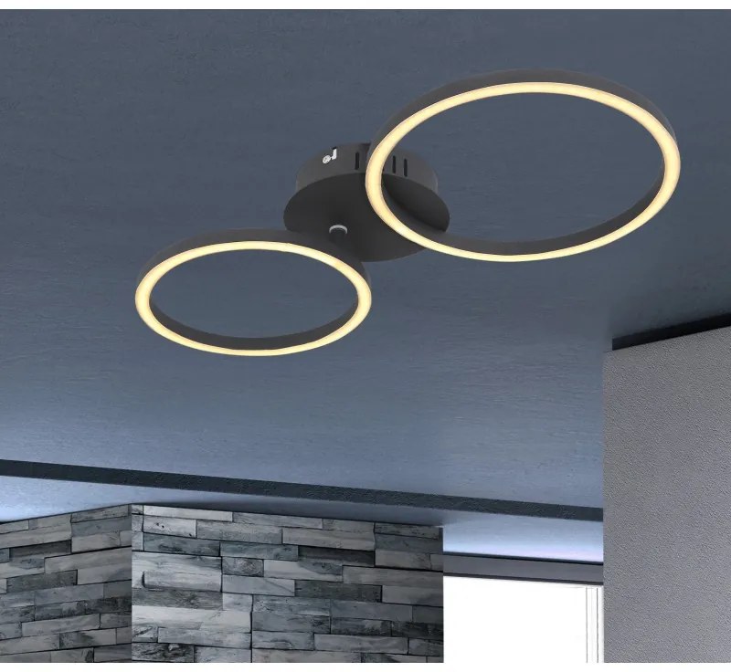 Plafoniera LED moderna design circular KENDY 24W negru
