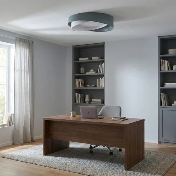 BRILAGI-LED Corp de iluminat de tavan VELVET TWIST LED/24W/230V 4000K Ø 55 cm verde/alb