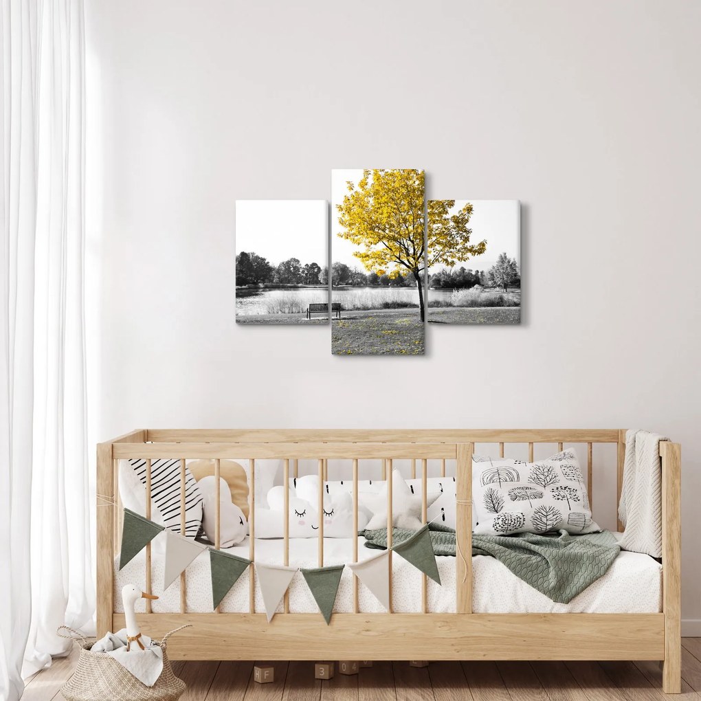 Tablou - relaxare în parc (90x60 cm)