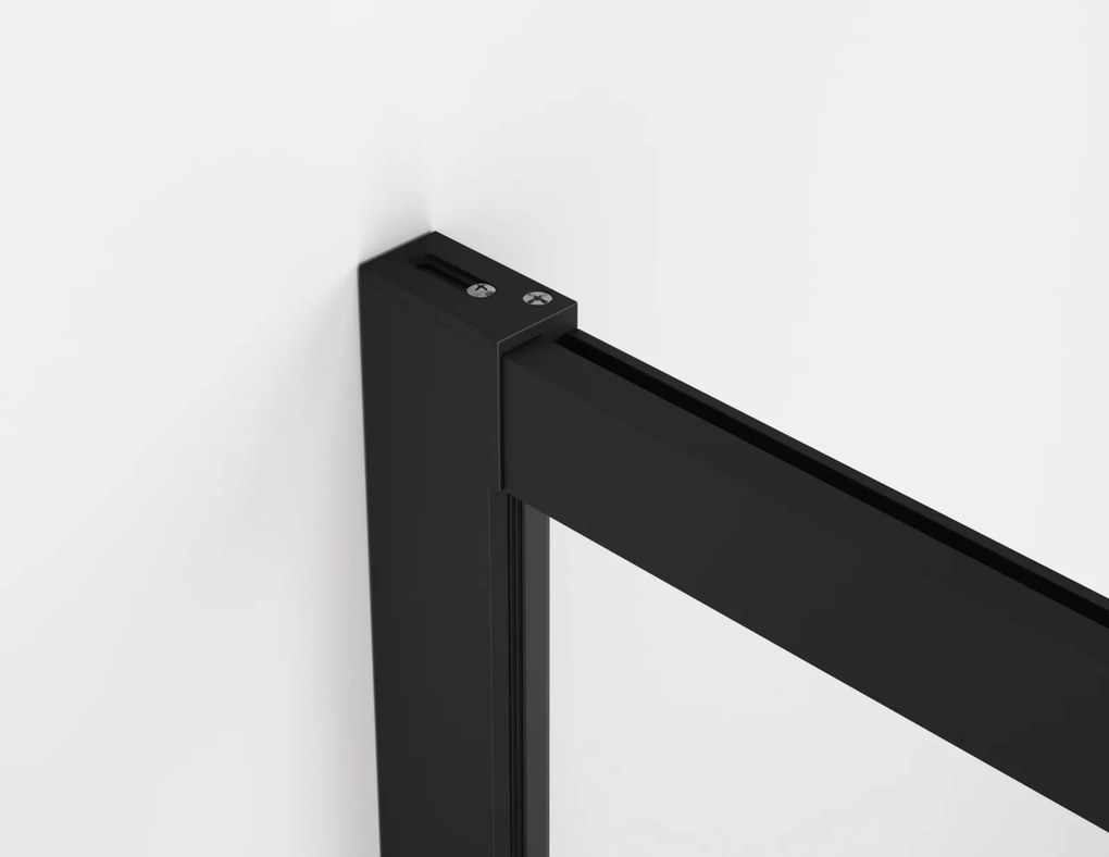 Usa culisanta de dus in nisa, 1300 mm, negru mat, doua elemente, Ronal Oriana Negru mat, 1300 mm