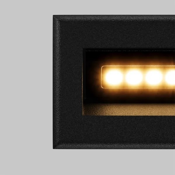 Corp de iluminat LED încastrat de exterior Maytoni O045SL-L3B3K BOSCA LED/3W/230V IP65 negru