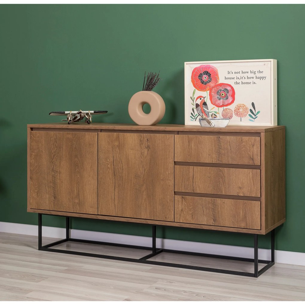 Mobilier living Lexuna 6 (Nuc + Negru). 1088977