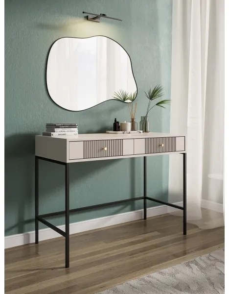 Masă de consolă LUE bej/negru