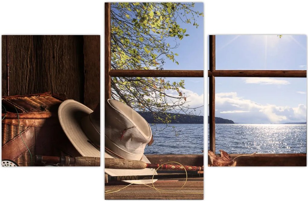 Tablou - Echipament de pescuit (90x60 cm)