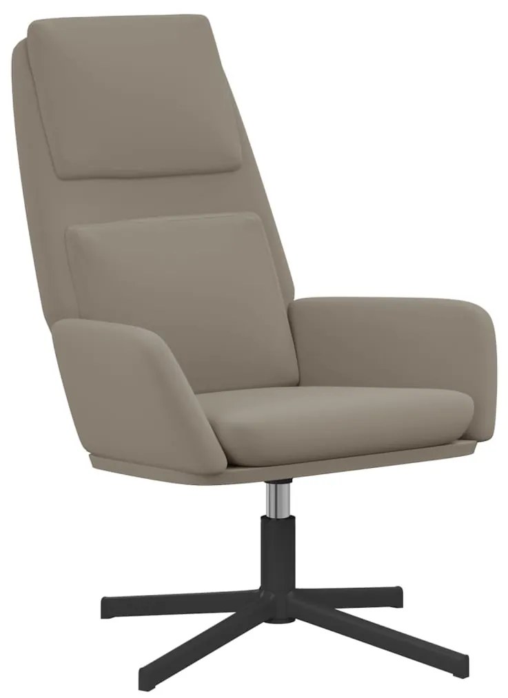 341340 vidaXL Scaun de relaxare, gri deschis, catifea